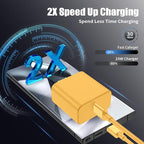 3Pack USB C Charger for Samsung Galaxy S24 Ultra, Super Quite Fast Charging Type C Block with 6FT C to C Cord for Samsung Galaxy Tab S9 S8 S23 Ultra S22 Ultra S23 S22 S21 Note 10 Plus 20,Yellow