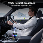 Smart Car Air Freshener, Enlarged Spray Nozzle, Car Air Freshener Diffuser Pro, Auto On/Off, Adjustable Modes, 8 Ambient Lights, Long-lasting Premium Scents (Grapefruit)