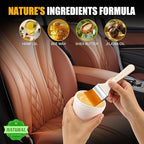Leather Cleaner and Conditioner, Leather Repair Balm & Recoloring Cream, Furniture Salve for Leather Couch, Car Seat, Bag & Boot, Natural Formula Prevents Cracking, Fading & Water Stains - 8OZ