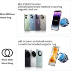 Xik Magnetic Cooling Wireless Charger Phone Holder with 1" Ball for Magsafe iPhone, [17-25mm Ball],Compatible with RAM B Size Mounts Double Socket Arm