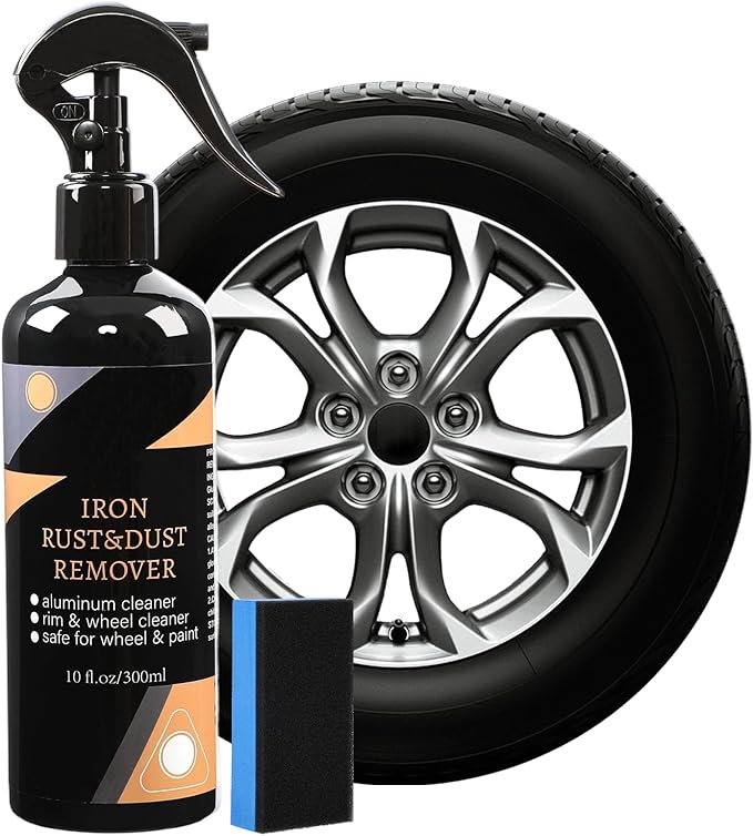 DOUNIU Rim & Wheel Cleaner Spray, Iron Rust & DUST Remover, Purple Color Changing Iron Remover, Brake Dust & Rust Cleaner for Most Wheels, Aluminum Safe, 10 fl oz