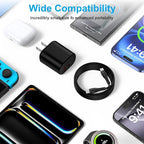 Fast Phone Charger for Samsung Galaxy Z Flip 7 FE 6 5 4 3, Z Fold 7 6 5 4 2 5G, Z Trifold, Tri Fold, Fast Charging Block for S25 Edge S25+ S24 S23 S22 S21, Wall Power Adapter with USB C to C Cable