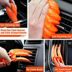 Viewsun Car Cleaning Kit, Orange 17pcs Car Interior Detailing Kit with High Power Handheld Vacuum, Detailing Brush Set, Windshield Cleaner, Cleaning Gel, Complete Auto Accessories for Women Men Teens