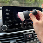 Car Detailing Brush, Soft Bristle Cleaning Brush, Scratch-Free Auto Duster Tool for Dashboard, Air Vents, Leather & Interior Cleaning (Black&Pink)