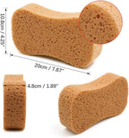 uxcell Car Wash Sponge Auto Windshield Soft Perforated Yellow Washing Sponge Pad