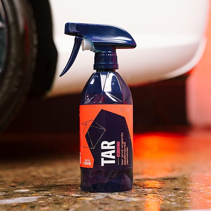 Gyeon Tar Remover for Cars Paint Trim Adhesive Sap Pine Automotive Rubber Residue Cleaner Professional Strength Safe on Coatings Degreaser Removes Road Tar Contaminants Quickly And Effectively