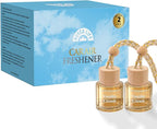 HoogaLife Car Air Freshener Diffuser 2 Pack Hanging Air Freshener Diffuser - Vanilla Cream Fragrance Oil Air D iffuser for Car, 45+ days Long Lasting Fragrance Made in USA C ar Air Fresheners