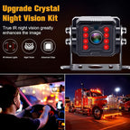 HD 1080P Wired RV Backup Camera System - with 170° Wide-Angle Lens, Night Vision, Waterproof IP69, Easy DIY Installation for RVs, Trucks, and Trailers by Rohent