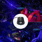 AMKI Mini 6W Starlight Headliner Kit 350pcs 0.03in 6.5ft,Twinkle+Sound Activated Fiber Optic Light 4Lamp Beam Starlight Box APP/Remote Control for Car Home Star Ceiling Decoration