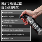Adam's Polishes Graphene Detail Spray (Gallon) - Extend Protection of Waxes, Sealants, & Coatings | Waterless Detailer Spray For Car Detailing | Clay Bar, Drying Aid, Add Ceramic Graphene Protection