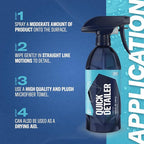 GYEON Quick Detailer Spray for Car Paint Glass Trim Chrome Enhances Gloss Adds Hydrophobic Protection Safe on Ceramic Coated Vehicles Removes Dust Fingerprints Boosts Shine Fast Easy Car Care