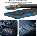 Wireless Car Charging Pad, Reestecqi 15W Fast Wireless Car Charger Pad Non Slip Charging Mat with 30cm Cable and 70cm Extension Compatible with iPhone 16 Pro/15/14/13 AirPods Samsung Google