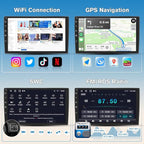 Junsun 5G WiFi Car Stereo for Dodge Ram 1500 2500 3500 2013-2019, Wireless CarPlay/Android Auto,9" HD IPS Display Support Cargo Rearview GPS DSP RDS BT AM/FM Auto AC 2GB+32GB ROM