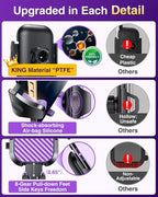 VANMASS Phone Holders for Your Car Ultimate Military-Grade Car Phone Holder Mount【Patent & Safety Certs】 Upgraded Shockproof Truck Air Vent Phone Mount for iPhone 17 Pro Max 16 Samsung Android,Purple