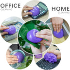 TICARVE Cleaning Gel for Car Detailing Car Vent Cleaner Cleaning Putty Gel Auto Car Interior Cleaner Dust Cleaning Mud for Cars and Keyboard Cleaner Cleaning Slime Purple