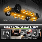 OPT7 Aura Pro RV Exterior Underglow Lights with APP & Remote Control, RGB Multicolor Music Sync, 12V Waterproof Rigid Aluminum LED Light Bar, Outdoor Neon Accent Underbody Kit for Camper Motorhome