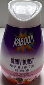Wizard kaboom adjustable solid gel Air Freshener with freshplex "odor eliminating" technology, solid air freshener 8 oz berry burst (Pack of 6)