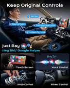 Wireless Carplay Adapter for iPhone & Android Auto 2-in-1, Stable, Plug & Play Low Delay Carplay Wireless Adapter Convert Wired to Wireless Apple Car Play Dongle for iOS 10+/Android 11+ (Grey)