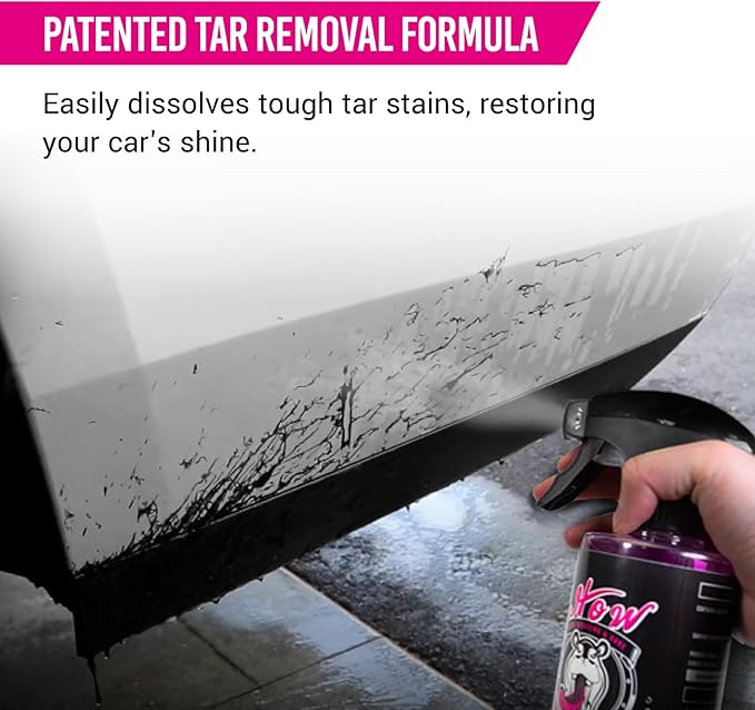 H.O.W SHINE SERIES Bug & Tar Remover｜Powerful Exterior Cleaner Spray｜Safe on Paint｜Car Wash Soap for Grime, Tree Sap, Adhesive Stains, Stickers, and More (16 oz)