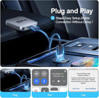 Wireless CarPlay Adapter 2026 Upgraded –AI Box Carplay Suitable for Apple iPhone & Android, with Compact Size, Plug-and-Play Convenience, and Fast, Stable Connection for CarPlay & Android Applications