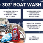 303 Products Marine Boat Wash with UV Protectant - For A Deep Clean, Spot Free Shine - 30 Day UV Protection - Removes Salt, Dirt, And Grime - 32 fl. oz. (30586)