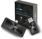 AutoSky Mirror-Link AIR PRO Wireless Screen Mirroring Adapter for Wired CarPlay, USB-C Phone Required, DisplayPort (DP-Alt) Compatible, Stream Apps Wirelessly, Charge While Mirroring