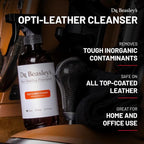 Dr. Beasley's Opti-Leather Cleanser 1 Gallon - Powerfully Removes Stains & Dye Transfers from Leather Auto Interior, Gentle for Natural Look, Releases Oil & Grease for Easy Removal