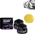 Plastic Restorer for Cars, 2026 New Scratch Repair & Cleaner, Color Restorer Coating for Interior & Exterior Trim, Revives Faded Black Plastic, Non-Greasy (2pcs)