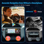 Android Single Din Radio Car Stereo with Wireless Apple CarPlay & Android Auto - 6.9" InCell Touchscreen Car Radio Support Backup Camera, Mirror Link, Bluetooth, GPS, AM&FM, RDS, USB, EQ, SWC