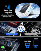 2-in-1 Wireless CarPlay & Android Auto Adapter,2026 Upgrade Auto Adapter Instant Wired to Wireless Conversion, Plug & Play, Mini & Stable with USB-C/Type-C, Compatible with iOS 10+ & Android 11+