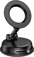 Vacuum Magnetic Suction Car Phone Holder for Magsafe, 360° Adjustable Suction Cup Phone Mount for Car Gym Mirror, Compatible with iPhone & Android