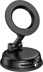 Vacuum Magnetic Suction Car Phone Holder for Magsafe, 360° Adjustable Suction Cup Phone Mount for Car Gym Mirror, Compatible with iPhone & Android