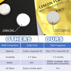 20 Pack Lavender & Rose Car Air Freshener Refill Fragrance Tablets, Car Scents Pads for Car Air Freshener Vent Clips