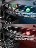 MOKPR for iPhone Magsafe Car Mount Charger, Wireless Car Charger Magnetic Car Phone Holder for Dash Air Vent-LED HandsFree Car Mount Fast Car Charger for iPhone 17/16/15/14/13/12 Series
