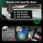 Car Phone Holder for Mazda CX5 (2021-2024 2025,10.25"),MagSafe Car Mount Charger,Magnetic Phone Holder,15W Wireless Charging,Screen Phone Holder,360° & Hands Free,2023 2022 CX-5 Interior Accessories