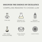 Llum Tuscan Leather Hanging Car Air Freshener – Luxury Automotive Perfume Diffuser 10ml (0.34 fl oz), Long-Lasting Fragrance, Alcohol-Free Non-Toxic Scent, Glass Bottle With Wood Cap