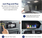 Road Top Wireless CarPlay & Android Auto Adapter for Mercedes-Benz C/E/GLK/ML/CLA/GLA 2012-2015 NTG4.5 System, Plug & Play Retrofit Module, Bluetooth, Siri, Mirror Link, Backup Camera Support