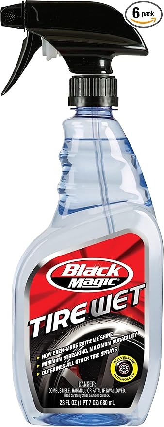 Black Magic (BM23-6) Tire Wet Dressing - 23 oz., (Pack of 6)