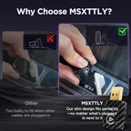MSXTTLY 2in1 Carplay Wireless Adapter Android Auto Wireless Adapter, Mini USB Small Dongle Fast Auto Connect, Car Play Play Plug, for Apple iPhone iOS & Android 11+, OEM Wired Car Model 2017+, Black
