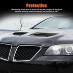 ABS Car Front Hood Vents fits Exterior Decoration Accessories Compatible with Pontiac G8 2008 2009 Hood Vent Air Flow Intake Body Kits (Black Carbon Fiber)