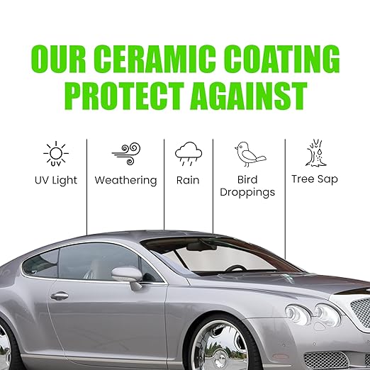 MaxPro Ceramic Coating 9H5Y Kit: Experience the pinnacle of nano ceramic protection, boasting 5 years of unparalleled shine and durability, all with effortless application!