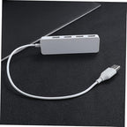 OSALADI 3pcs High- USB Hub Adapter Multi-Device USB Splitter for Laptops and Supports OTG White Play Design Compatible Car and Wall Chargers