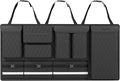 Backseat Hanging Organizer with Large Storage Bags | PU Leather, Large Capacity | Adjustable Straps, Waterproof & Collapsible | Universal Fit for SUVs, Sedans & Trucks | Black, 37.8" x 18.1" - P810