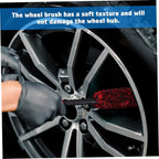 PRETYZOOM 3pcs Wheel Cleaning Brushes Set Soft Bristle Car Detailing Tire Brush for Effortless Wheel Rim Cleaning Versatile for Vehicles Design
