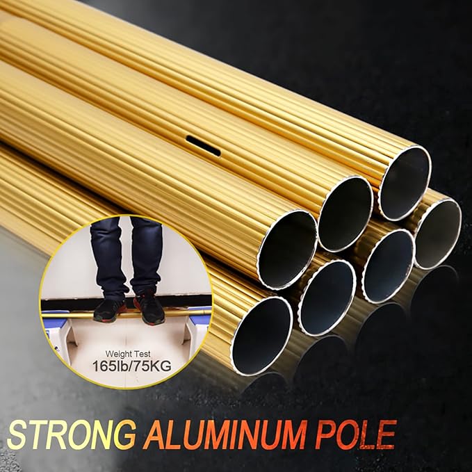 Window Cleaning Pole, Water Fed Telescopic Brush Extendable Suitable for Photovoltaic Panel Cleaning Trucks (24FT)