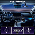 4 Channel Dash Cam Front and Rear Inside 360° Dash Camera for Cars 4 Channel Dash Cam Front and Rear Inside,IPS 4K/2K Dash Camera WiFi APP,G-Sensor 24/7 Parking Mode,170° Loop Recording