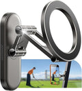 Upgraded Magnetic Golf Cart Phone Holder, [Tri-Fold+All Alloy] Golf Gifts for Men Him Golfers Father, 2026 Golf Cart Accessories Compatible with MagSafe iPhone 17-12 for Club Car, EZGO, Yamaha