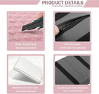 Car Armrest Cushion, 12.2"×8.3" Leather Auto Memory Foam Center Console Pad with Storage Pocket, Waterproof & Anti-Scratch Elbow Pillow Armrest Seat Box Protector, Universal Fit (Pink)