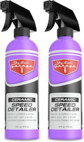 Jay Leno’s Garage Ceramic Speed Detailer Spray Quick Car Detailer for Cars Trucks Motorcycles and Watercraft Enhances Gloss Slickness Hydrophobic Protection Boosts Ceramic Coatings (16 OZ (Pack of 2))