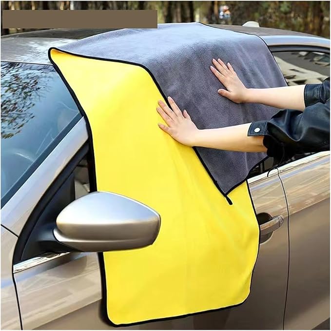 Oversized Car Cleaning Microfiber Towel 160x60cm Multipurpose Drying Rags(Grey 1pc)